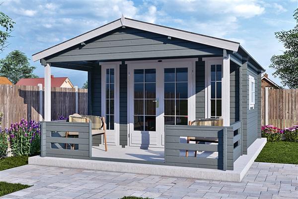 Grote foto blokhut 3838 luxe tuin en terras tuinhuisjes en blokhutten