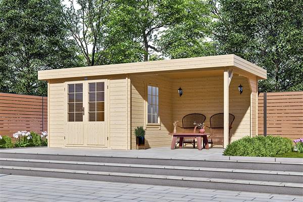Grote foto blokhut 3031 z tuin en terras tuinhuisjes en blokhutten