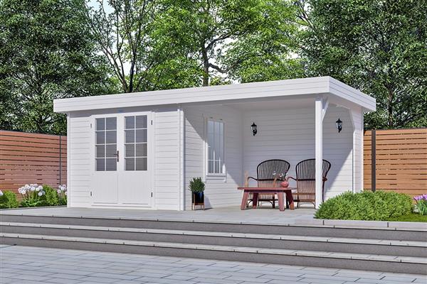Grote foto blokhut 3031 z tuin en terras tuinhuisjes en blokhutten