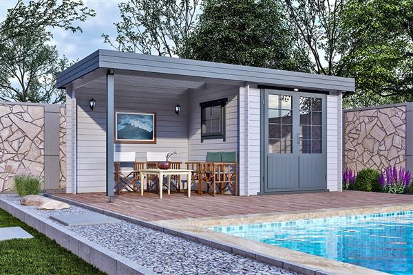 Grote foto blokhut 2526 z tuin en terras tuinhuisjes en blokhutten