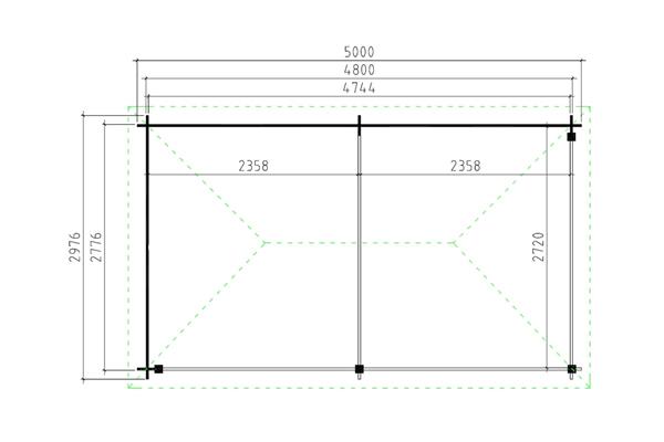 Grote foto paviljoen p3050 tuin en terras tuinhuisjes en blokhutten