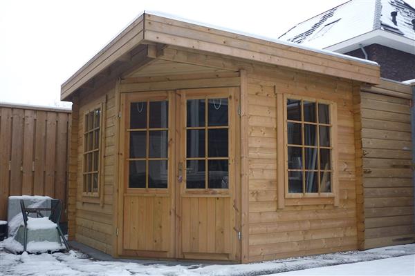 Grote foto blokhut 3056 plus tuin en terras tuinhuisjes en blokhutten