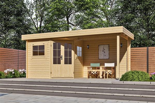 Grote foto blokhut 2556 z plus tuin en terras tuinhuisjes en blokhutten