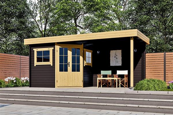 Grote foto blokhut 2556 z plus tuin en terras tuinhuisjes en blokhutten