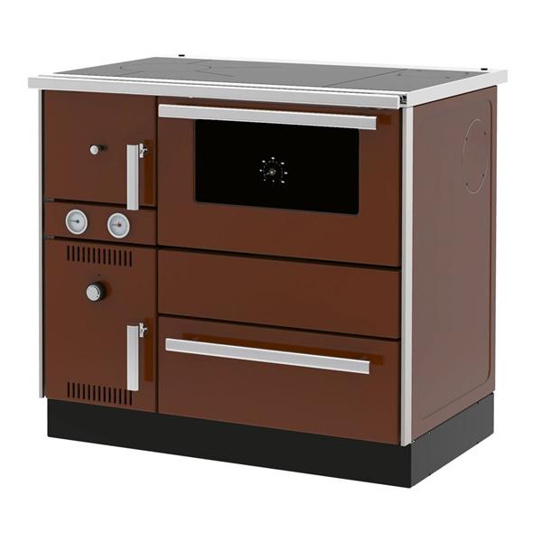 Grote foto alfa term 20 23 kw cv houtkachel fornuis bruin aansluiting links huis en inrichting kachels en openhaarden