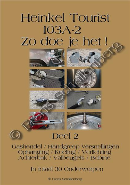 Grote foto heinkel tourist onderdelenboek boeken auto handleidingen