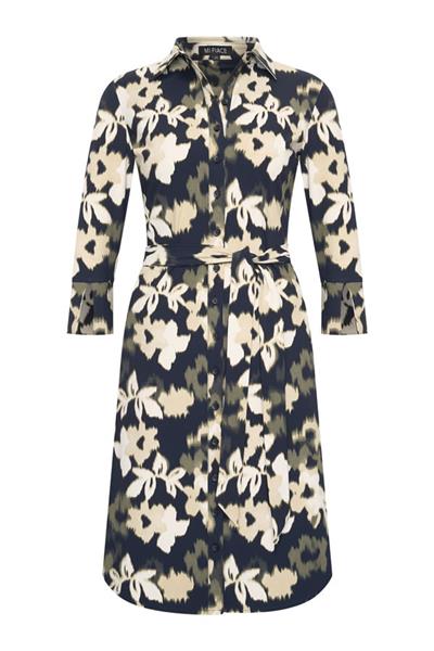 Grote foto travel jurk flowers print devi 2092 deep depht kleding dames overige kledingstukken