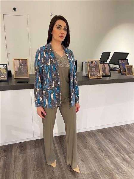Grote foto mirna broek 24vzg05 klei kleding dames broeken en pantalons