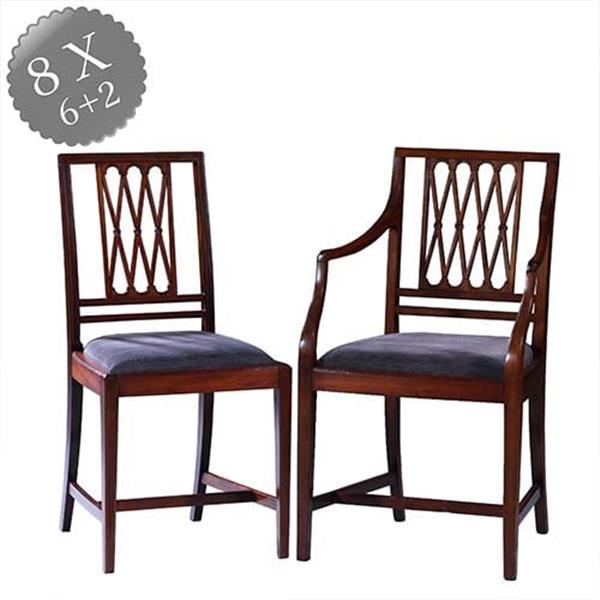 Grote foto stel van 8 antieke stoelen ca 1890 2 met armleuningen incl. herstoffering naar wens no.231605 antiek en kunst stoelen en banken