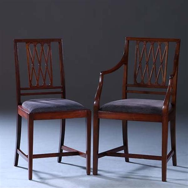 Grote foto stel van 8 antieke stoelen ca 1890 2 met armleuningen incl. herstoffering naar wens no.231605 antiek en kunst stoelen en banken