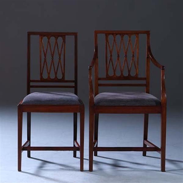Grote foto stel van 8 antieke stoelen ca 1890 2 met armleuningen incl. herstoffering naar wens no.231605 antiek en kunst stoelen en banken