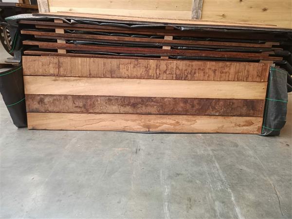 Grote foto 60 cm hoog x 250 cm hardhouten beschoeiingschot geschroefd doe het zelf en verbouw hout en planken
