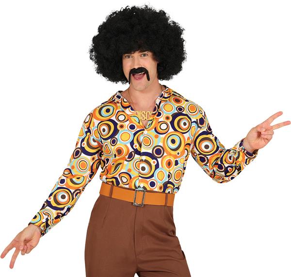 Grote foto disco 70s blouse heren rondjes verzamelen overige verzamelingen
