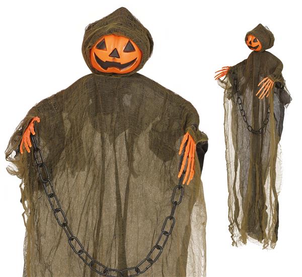 Grote foto halloween hangdecoratie pompoen geest 98cm verzamelen overige verzamelingen