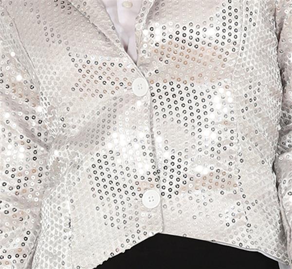 Grote foto zilveren blazer dames pailletten verzamelen overige verzamelingen