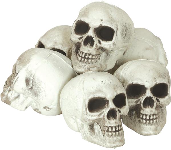 Grote foto halloween schedel 8cm 6st verzamelen overige verzamelingen