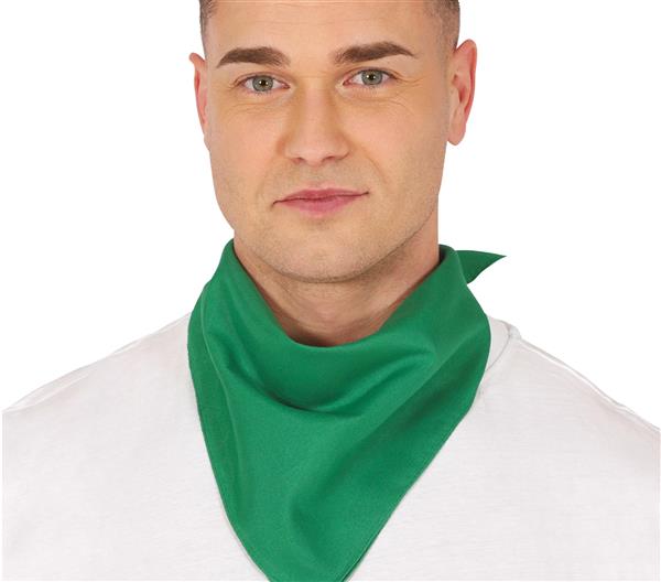 Grote foto groene bandana 54cm verzamelen overige verzamelingen