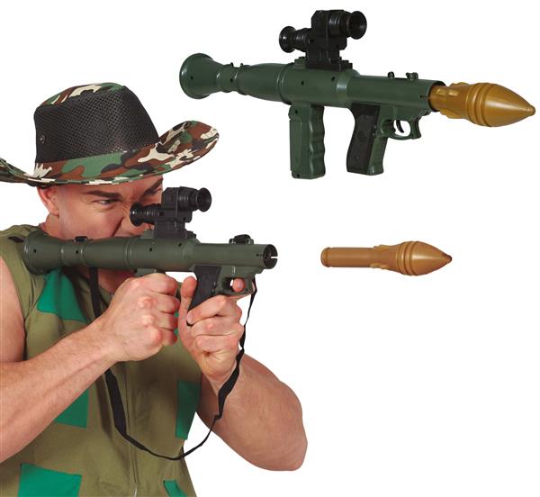 Grote foto groene nep pistool bazooka 50cm verzamelen overige verzamelingen