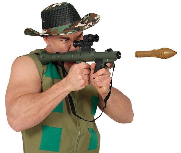 Grote foto groene nep pistool bazooka 50cm verzamelen overige verzamelingen