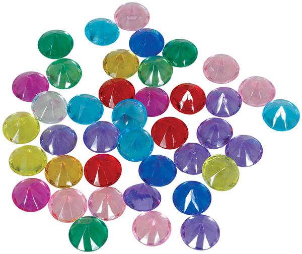 Grote foto gekleurde uitdeelcadeautjes edelstenen 1 5cm 50st verzamelen overige verzamelingen