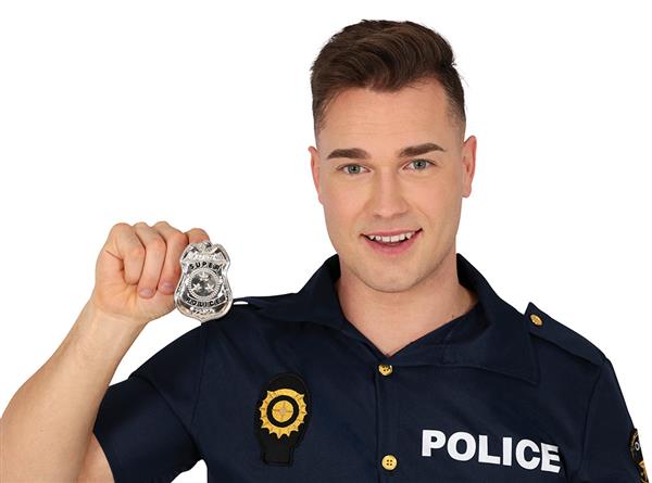 Grote foto politie badge 7cm verzamelen overige verzamelingen