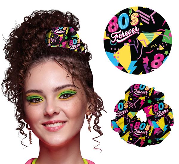 Grote foto neon 80s scrunchie verzamelen overige verzamelingen