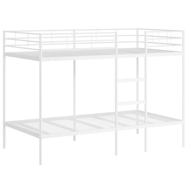 Grote foto vidaxl stapelbed zonder matras 107x203 cm staal wit antiek en kunst stoelen en banken