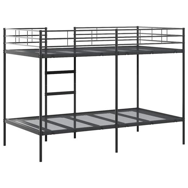 Grote foto vidaxl stapelbed zonder matras 107x203 cm staal zwart antiek en kunst stoelen en banken