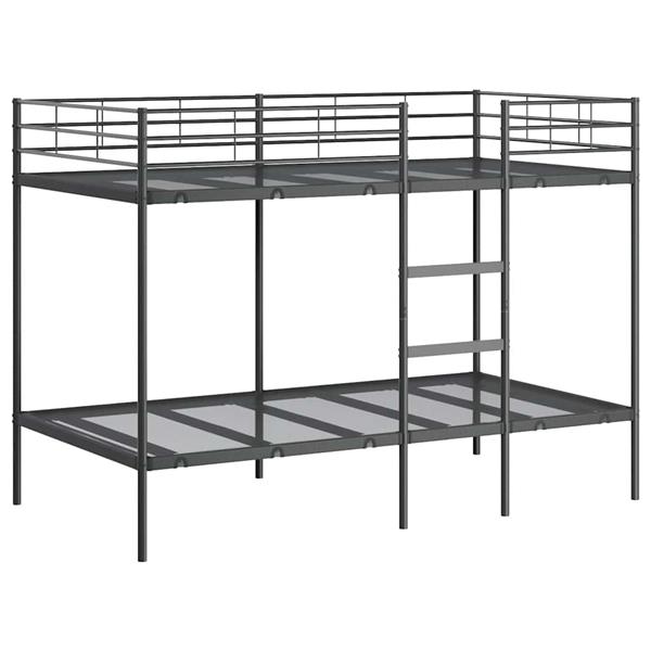 Grote foto vidaxl stapelbed zonder matras 107x203 cm staal zwart antiek en kunst stoelen en banken