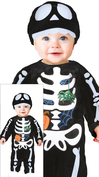 Grote foto halloween kostuum wit zwart baby skelet verzamelen overige verzamelingen