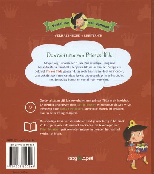 Grote foto de avonturen van prinses tilda vertel me een verhaal boeken jeugd 13 jaar en ouder