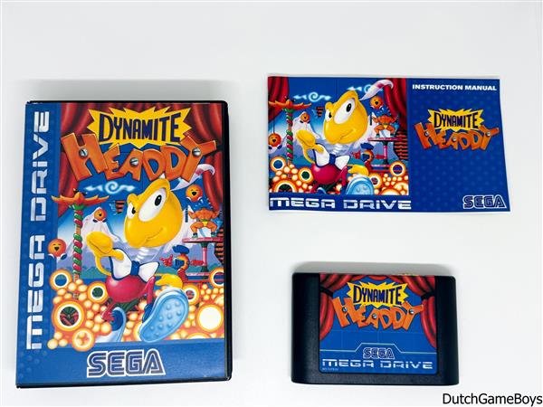 Grote foto sega megadrive dynamite headdy spelcomputers games overige games