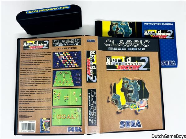 Grote foto sega megadrive world championship soccer 2 classic spelcomputers games overige games