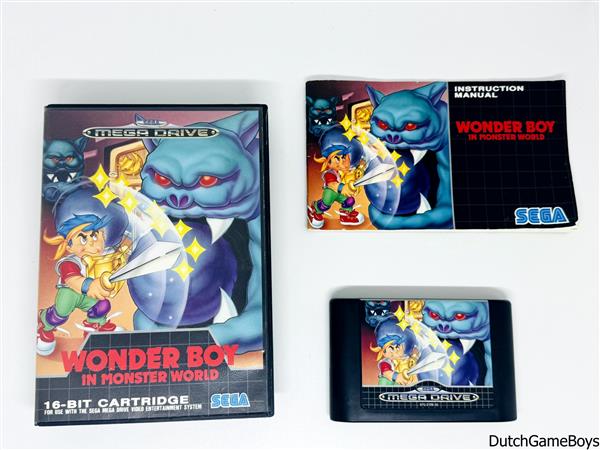 Grote foto sega mega drive wonder boy in monster world spelcomputers games overige games