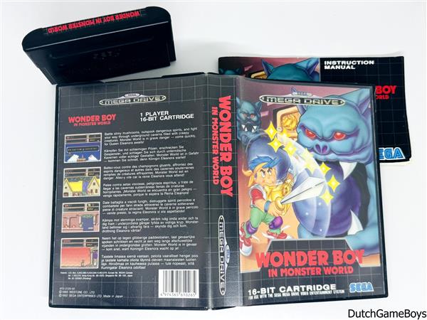 Grote foto sega mega drive wonder boy in monster world spelcomputers games overige games