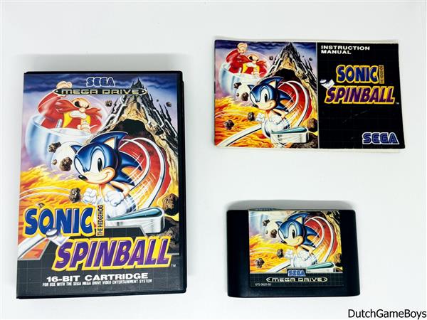 Grote foto sega megadrive sonic spinball spelcomputers games overige games