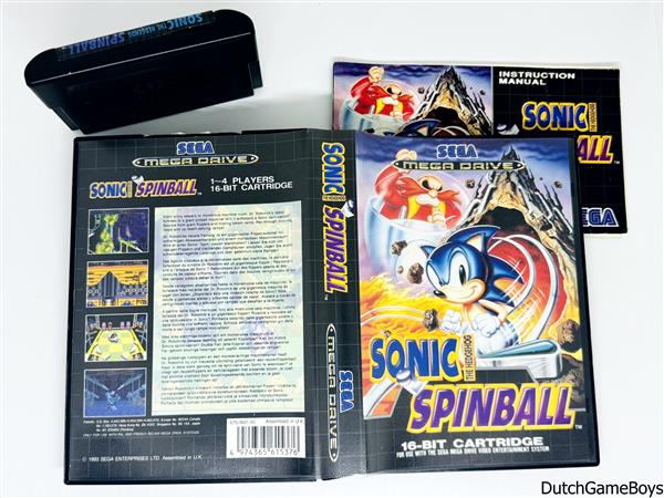 Grote foto sega megadrive sonic spinball spelcomputers games overige games