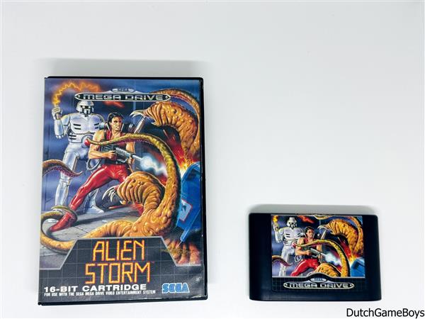 Grote foto sega megadrive alien storm spelcomputers games overige games