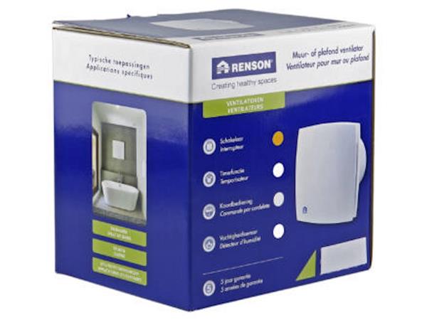 Grote foto renson renson ventilator 7113 grijs 150 doe het zelf en verbouw luchtverdeeltechniek