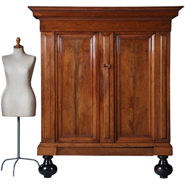 Grote foto kleine pastoorskast ca 1790 in zeer mooie oude kleur en uitstraling no.231640 antiek en kunst stoelen en banken
