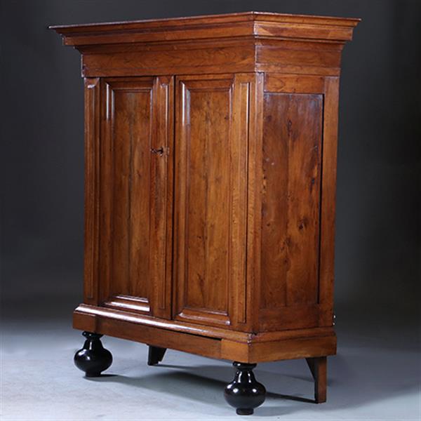 Grote foto kleine pastoorskast ca 1790 in zeer mooie oude kleur en uitstraling no.231640 antiek en kunst stoelen en banken