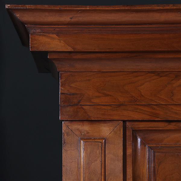 Grote foto kleine pastoorskast ca 1790 in zeer mooie oude kleur en uitstraling no.231640 antiek en kunst stoelen en banken
