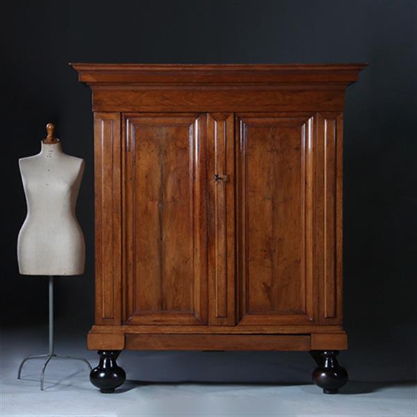 Grote foto kleine pastoorskast ca 1790 in zeer mooie oude kleur en uitstraling no.231640 antiek en kunst stoelen en banken