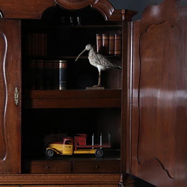 Grote foto kolossaal kabinet hollands ca 1760 in warme kleur gepatineerd eikenhout no.211111 antiek en kunst stoelen en banken