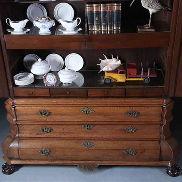 Grote foto kolossaal kabinet hollands ca 1760 in warme kleur gepatineerd eikenhout no.211111 antiek en kunst stoelen en banken