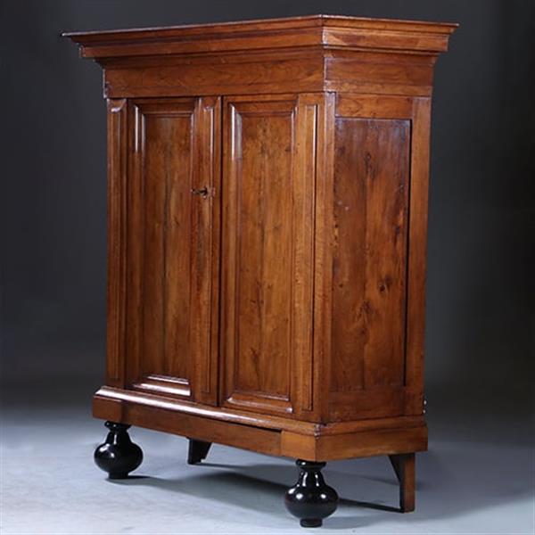 Grote foto kleine pastoorskast ca 1790 in zeer mooie oude kleur en uitstraling no.231640 antiek en kunst stoelen en banken