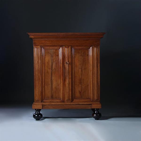 Grote foto kleine pastoorskast ca 1790 in zeer mooie oude kleur en uitstraling no.231640 antiek en kunst stoelen en banken