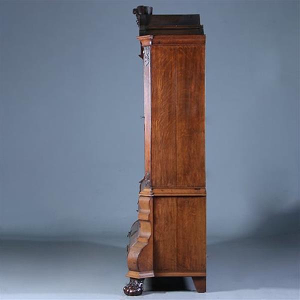 Grote foto kolossaal kabinet hollands ca 1760 in warme kleur gepatineerd eikenhout no.211111 antiek en kunst stoelen en banken