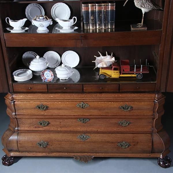 Grote foto kolossaal kabinet hollands ca 1760 in warme kleur gepatineerd eikenhout no.211111 antiek en kunst stoelen en banken