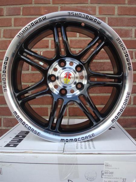 Grote foto 17 momo corse black 5x112 7 5j et35 naaf 72 3 auto onderdelen banden en velgen